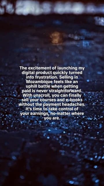 Real Viraal wall-of-text draft over a dark rain background